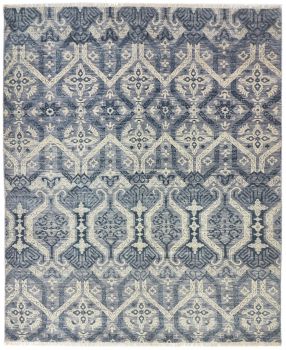 Hand Knotted Oushak Rug 79 x 99